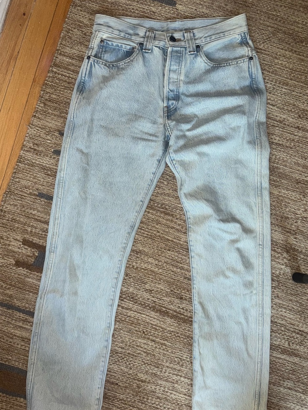 KHAITE Light Blue Boyfriend Jeans